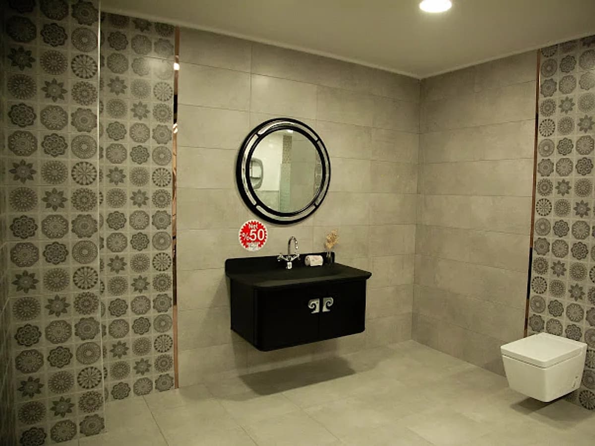 Banyo uygulama örneği ve duvar seramikleri